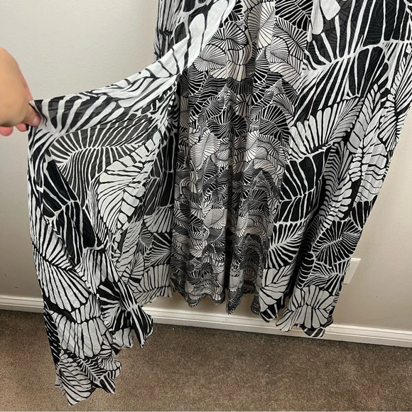 Soft Surroundings Miami Beach Maxi Dress Size Small Tropical Vacation Crinkle - Picture 7 of 10